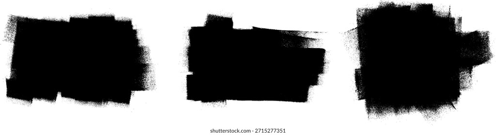 Vetor de fundos de grunge do pincel e pintura do cilindro