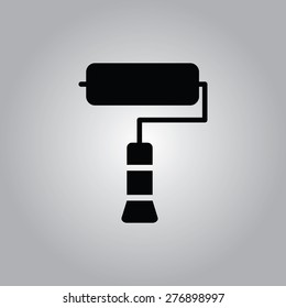 Roller Paint Brush Icon.