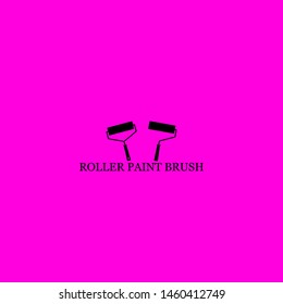 roller paint brush icon sign signifier vector