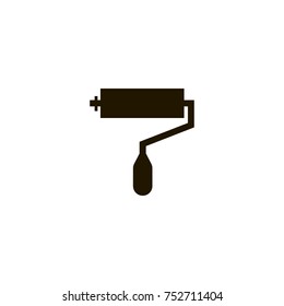 roller paint brush icon. sign design