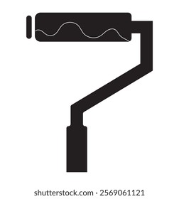 Roller paint icon in trendy style design. Vector graphic illustration. Suitable for website design, logo, app.EPS8