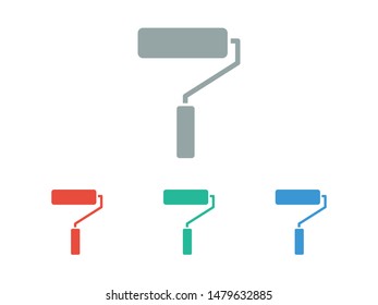 Roller, paint tool icon vector illustration EPS10