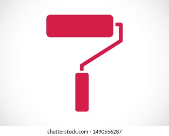 Roller, paint tool icon vector illustration EPS10