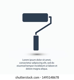 Roller, paint tool icon vector illustration EPS10