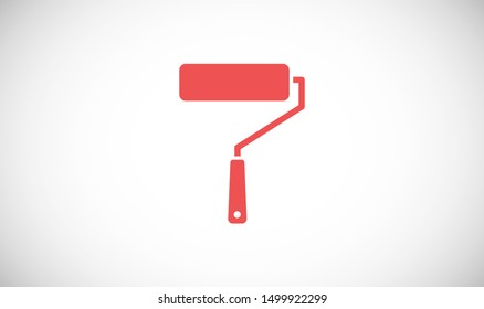 Roller, paint tool icon vector illustration EPS10