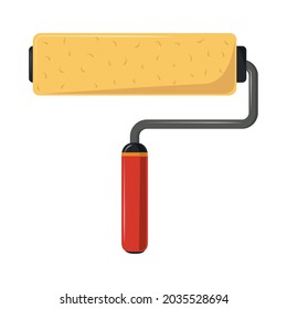 roller paint tool isolated icon