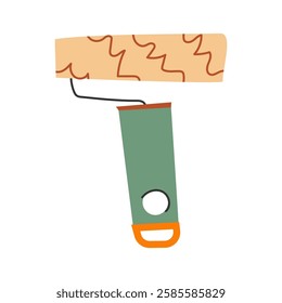 Roller for painting. Ttendy vector illustration.
