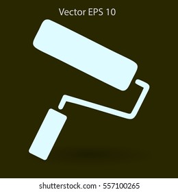 roller painting vector illustration