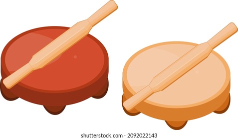 Llave, ilustración, vector sobre fondo blanco.