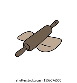 roller pin icon, illustration design template