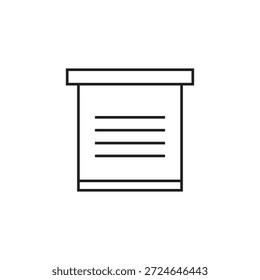 Icono de obturador de rodillos Ilustración Elemento Diseño