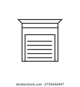 Icono de obturador de rodillos Ilustración Elemento Diseño