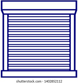 roller shutters vector icon eps 10