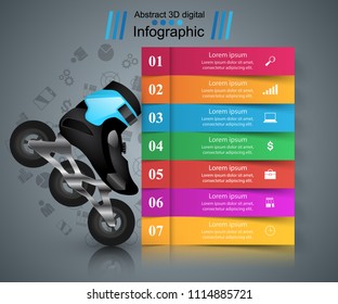 Roller skate - color sport infograpfic. Vector eps 10