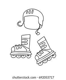 roller skate doodle