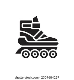 Roller Skate Filled Icon Vector Illustration