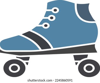 roller skate flat icon ,isolated on white background,good choice for your great project