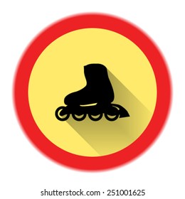 Roller skate icon