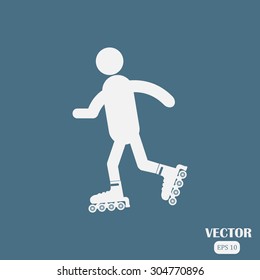 roller skate Icon. 