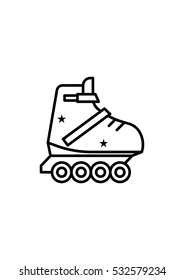 Roller skate icon