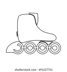 Roller skate icon .