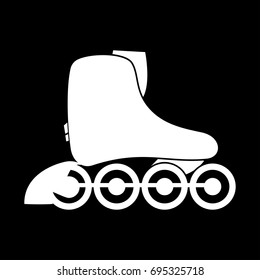 Roller skate icon .