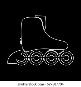 Roller skate icon .