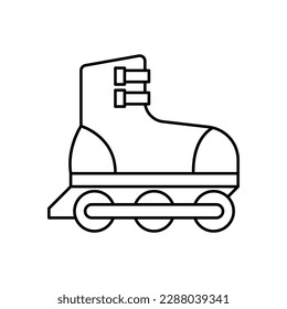 Diseño de iconos de patines. aislado de fondo blanco. ilustración vectorial