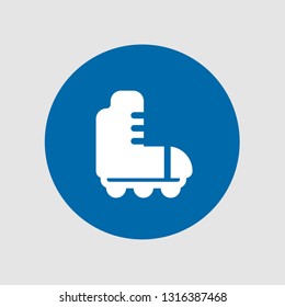  Roller skate icon. Editable  Roller skate icon for web or mobile.