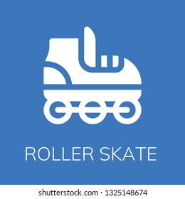  Roller skate icon. Editable  Roller skate icon for web or mobile.