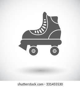 Roller skate icon. Flat vector related icon for web and mobile applications. It can be used as - logo, pictogram, icon, infographic element. Vector Illustration. 