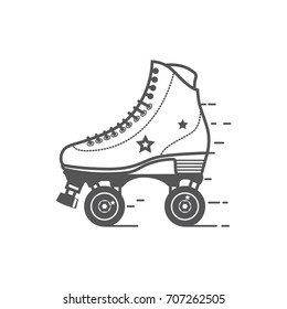 Roller skate icon. Flat vector related icon for web and mobile applications.Vector Illustration.