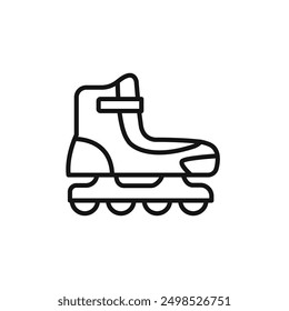 Roller Skate icon isolated on white background