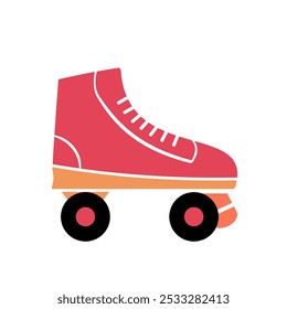 Roller skate icon isolated on white background.