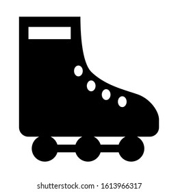 roller skate icon isolated sign symbol vector illustration - high quality black style vector icons

