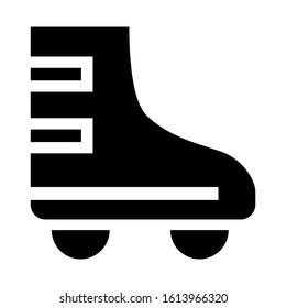 roller skate icon isolated sign symbol vector illustration - high quality black style vector icons
