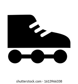 roller skate icon isolated sign symbol vector illustration - high quality black style vector icons
