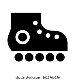 roller skate icon isolated sign symbol vector illustration - high quality black style vector icons
