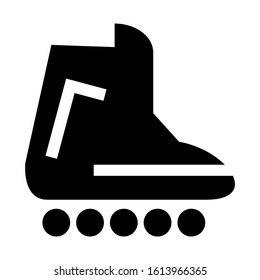 roller skate icon isolated sign symbol vector illustration - high quality black style vector icons
