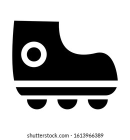 roller skate icon isolated sign symbol vector illustration - high quality black style vector icons
