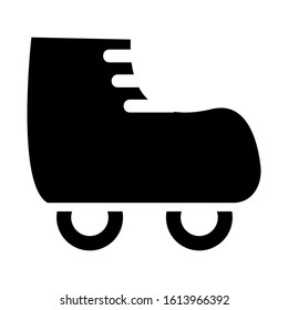 roller skate icon isolated sign symbol vector illustration - high quality black style vector icons
