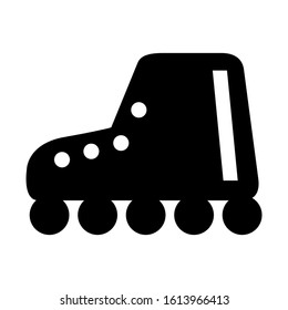 roller skate icon isolated sign symbol vector illustration - high quality black style vector icons
