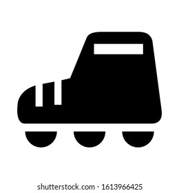 roller skate icon isolated sign symbol vector illustration - high quality black style vector icons
