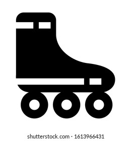 roller skate icon isolated sign symbol vector illustration - high quality black style vector icons

