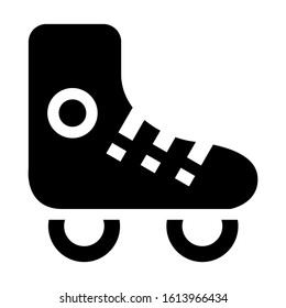 roller skate icon isolated sign symbol vector illustration - high quality black style vector icons
