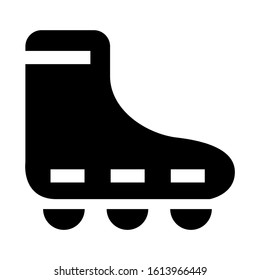 roller skate icon isolated sign symbol vector illustration - high quality black style vector icons
