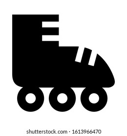roller skate icon isolated sign symbol vector illustration - high quality black style vector icons
