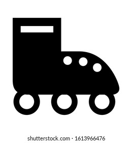 roller skate icon isolated sign symbol vector illustration - high quality black style vector icons
