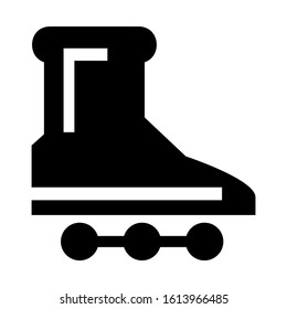 roller skate icon isolated sign symbol vector illustration - high quality black style vector icons
