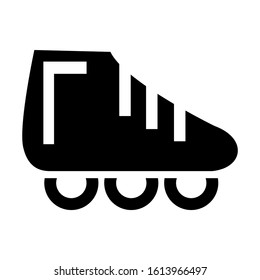 roller skate icon isolated sign symbol vector illustration - high quality black style vector icons
